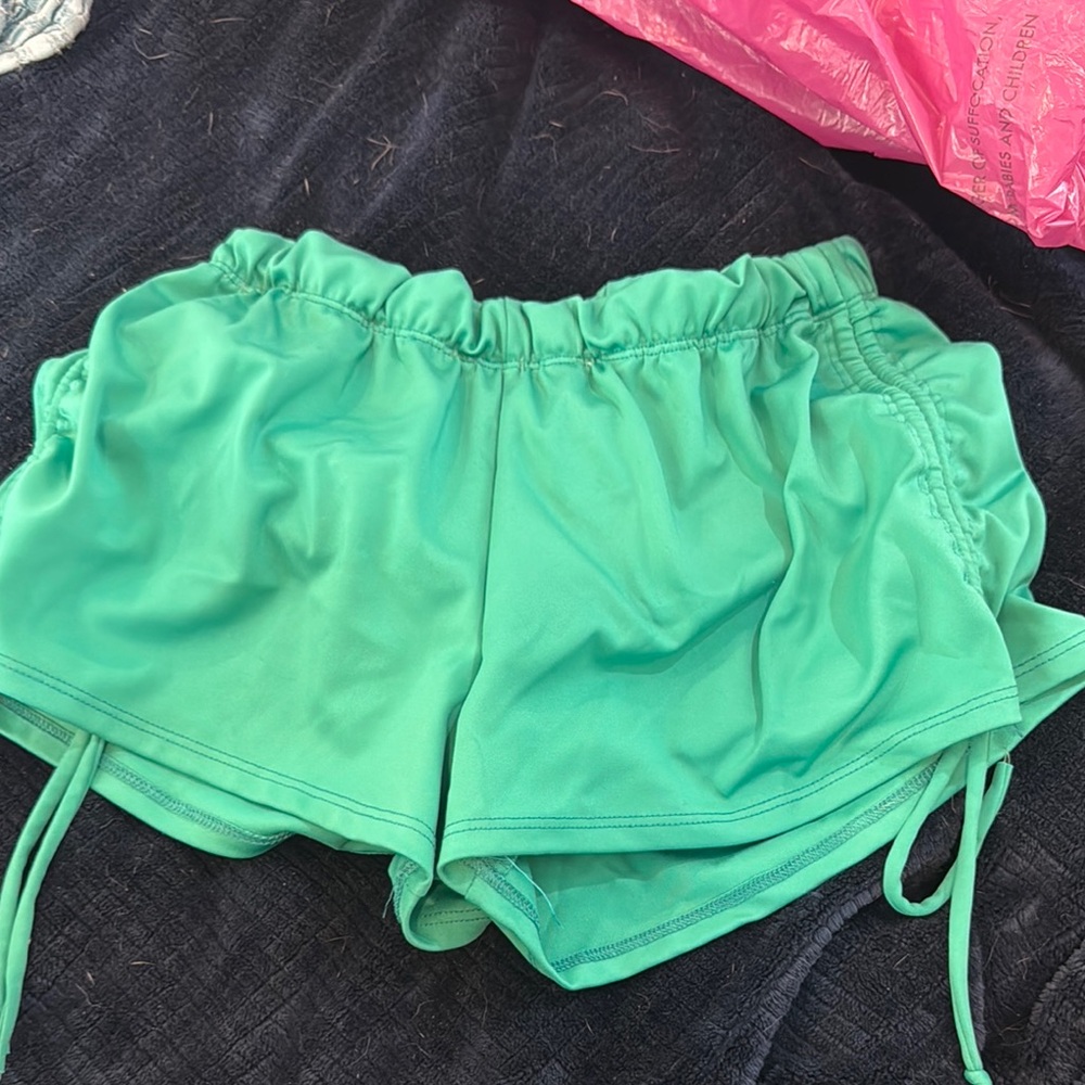 FIVE size small women’s dance shorts with strings